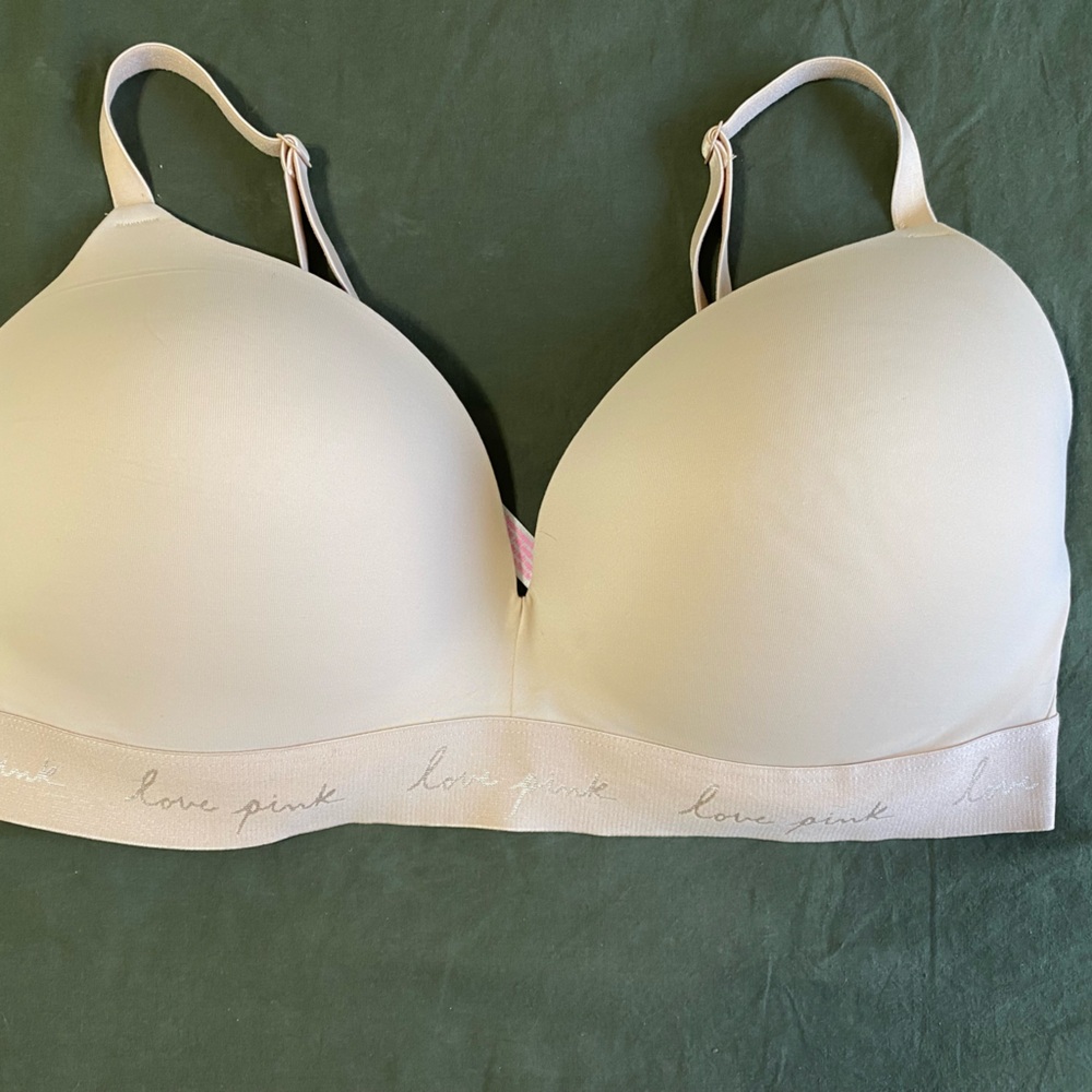 PINK Victoria's Secret Cream & Black Bras